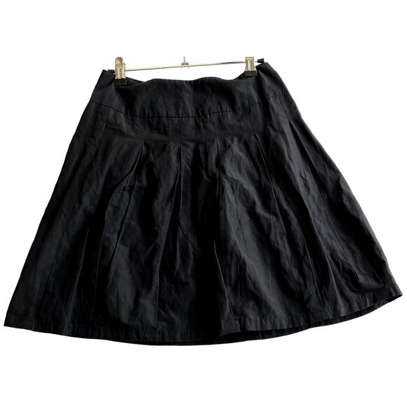 Max&Co. Mini Skirt Women Size 2 Black Pleated Coquette Dark Academia School Girl - Picture 2 of 8
